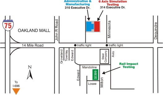 Map to The Myles Group Companies